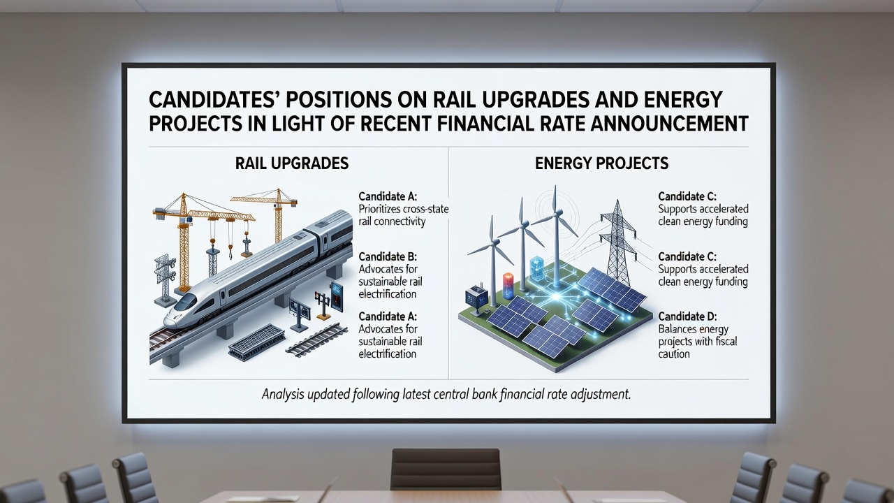 Energy infrastructure site with rail connections under discussion in policy briefings